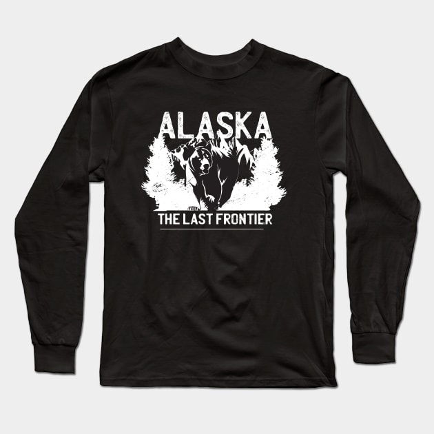 Alaska Bear - The Last Frontier Long Sleeve T-Shirt by JFDesign123